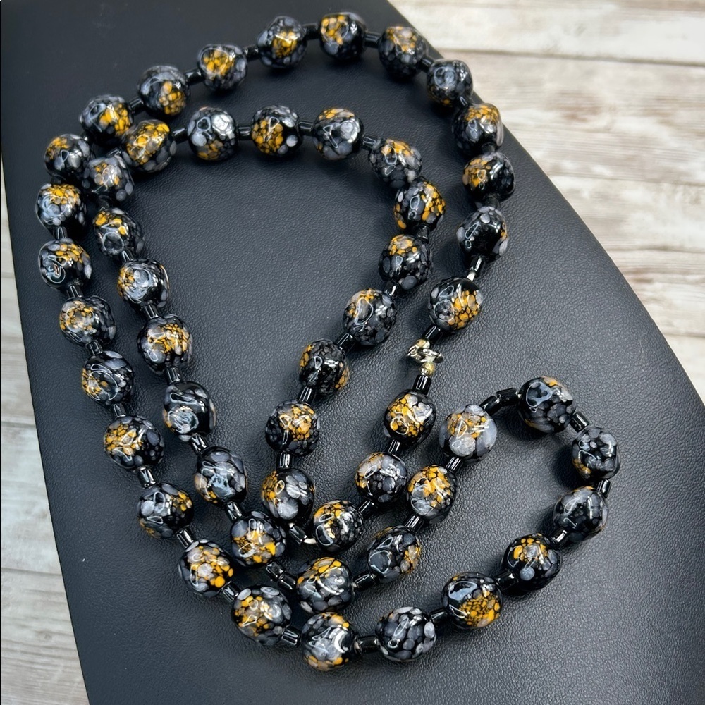 Speckled Agate Stone Necklace
